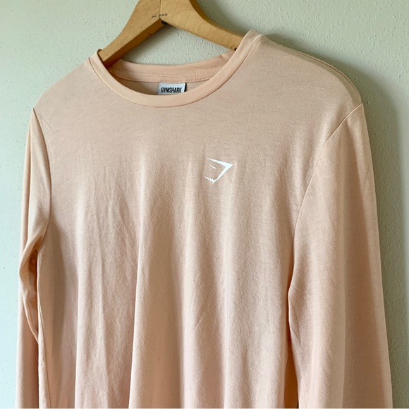 Gymshark Blush Pink Training Long Sleeve Crewneck Top - Full Length - Picture 3 of 14